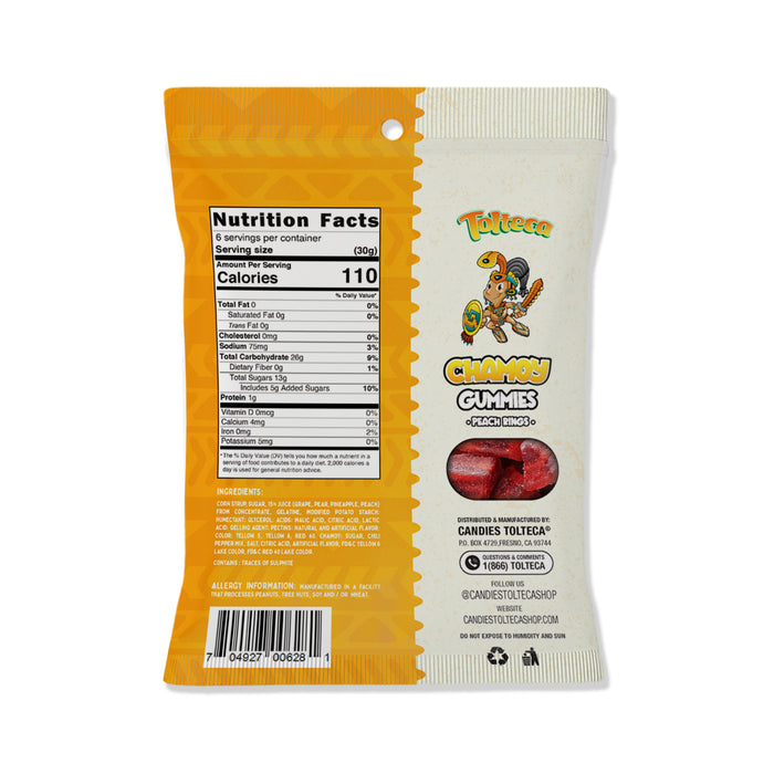PEACH RINGS CHAMOY GUMMIES
