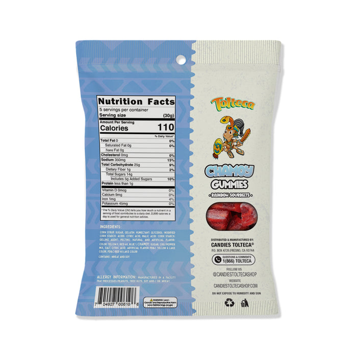 RAINBOW SOURBELTS CHAMOY GUMMIES