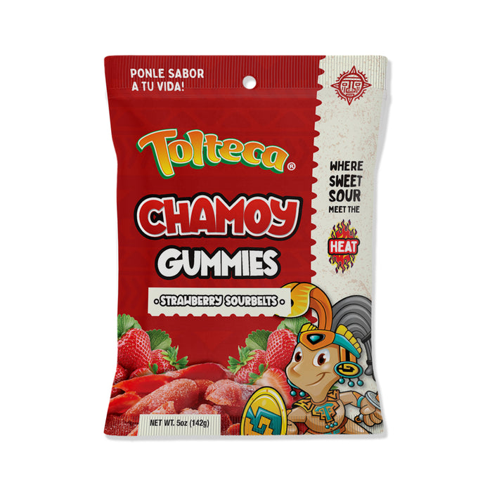 STRAWBERRY SOUR BELTS CHAMOY GUMMIES