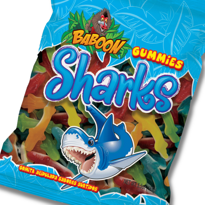 Baboon Blue Sharks Gummies